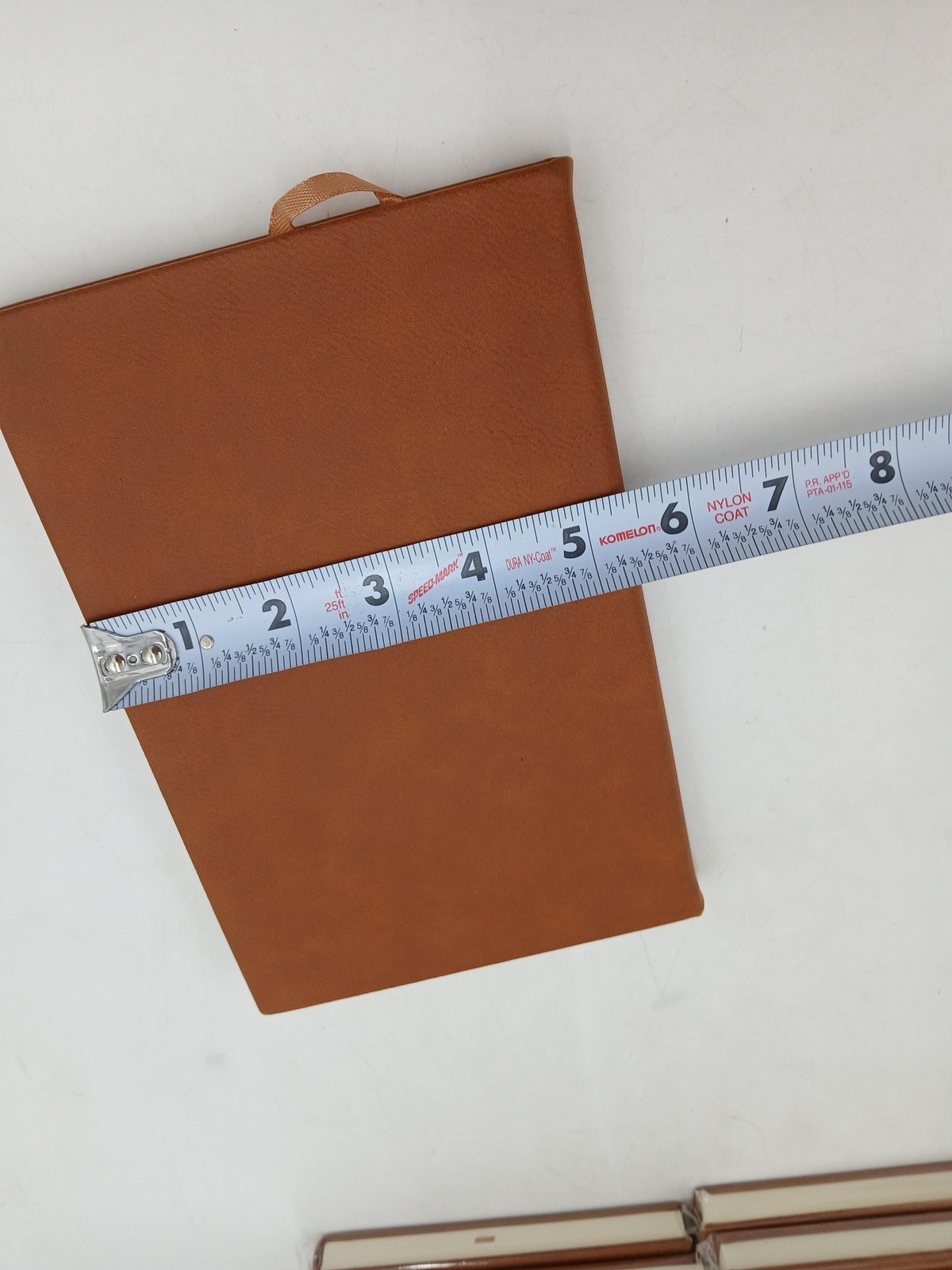 Lot of 14 Faux Leather Notebook Journals Lined Pages Brown Ribbon Bookmark New