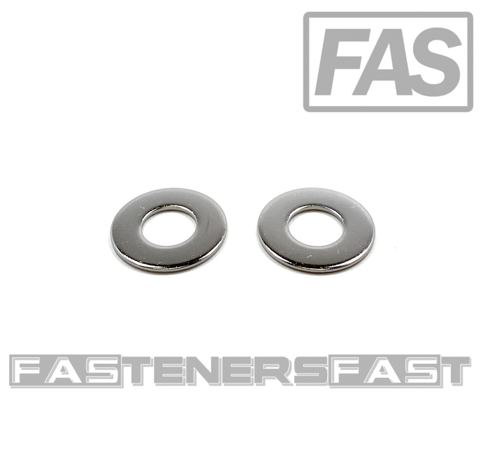 (50) 3/8″ Chrome 18-8 Stainless Steel Flat Washer 7/8 OD – Chrome Flat Washers