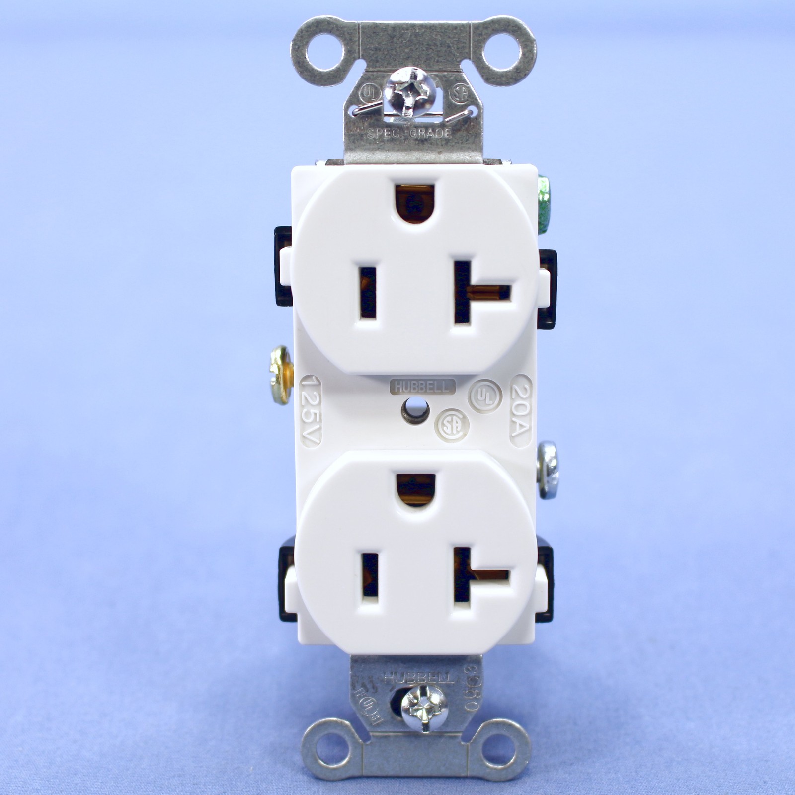10 Hubbell White COMMERCIAL Duplex Receptacle Outlets NEMA 5-20 20A 125V CR20WHI