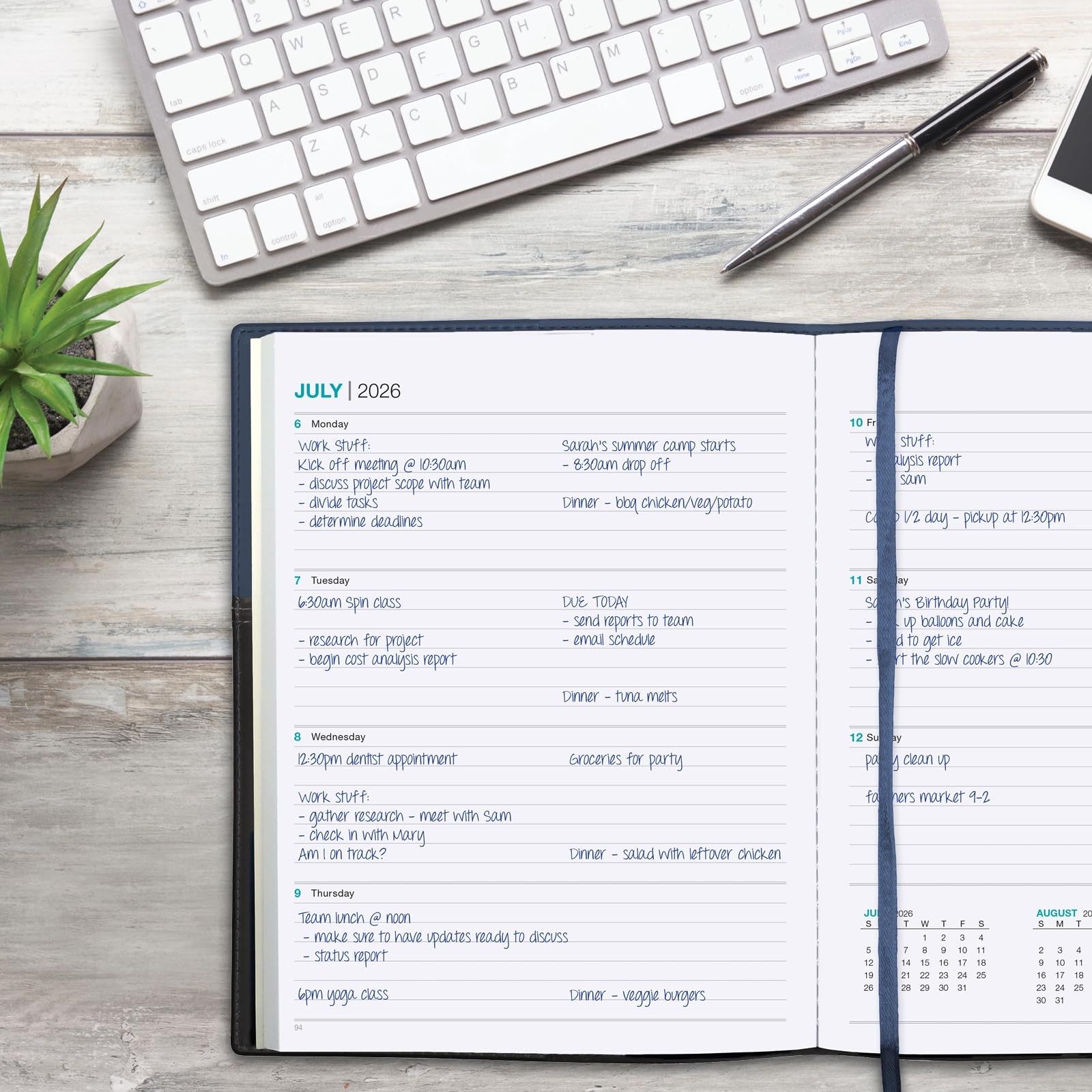 2026 Planner Calendar, 8″x10″ : Includes 14 Months (November 2025 – December …