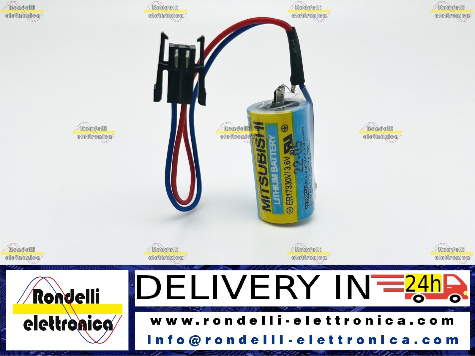 BATTERIA LITIO 3,6V MITSUBISHI ER17330V/3.6V A6BAT MR-BAT ER17330V