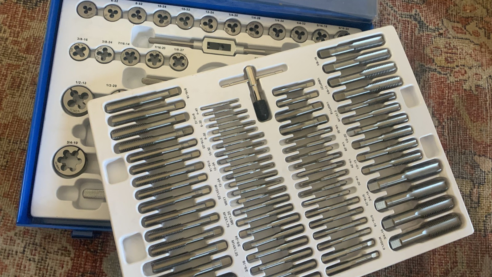 Value Collection Tap & Die Set: #4-40 to 3/4-16 Taps, NPT & UNC