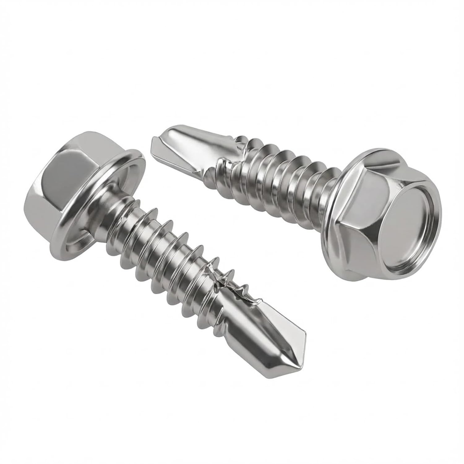 #12 X 1-1/2″ (3/4″ to 2-1/2″ Available) Hex Washer Head Self Drilling Screws