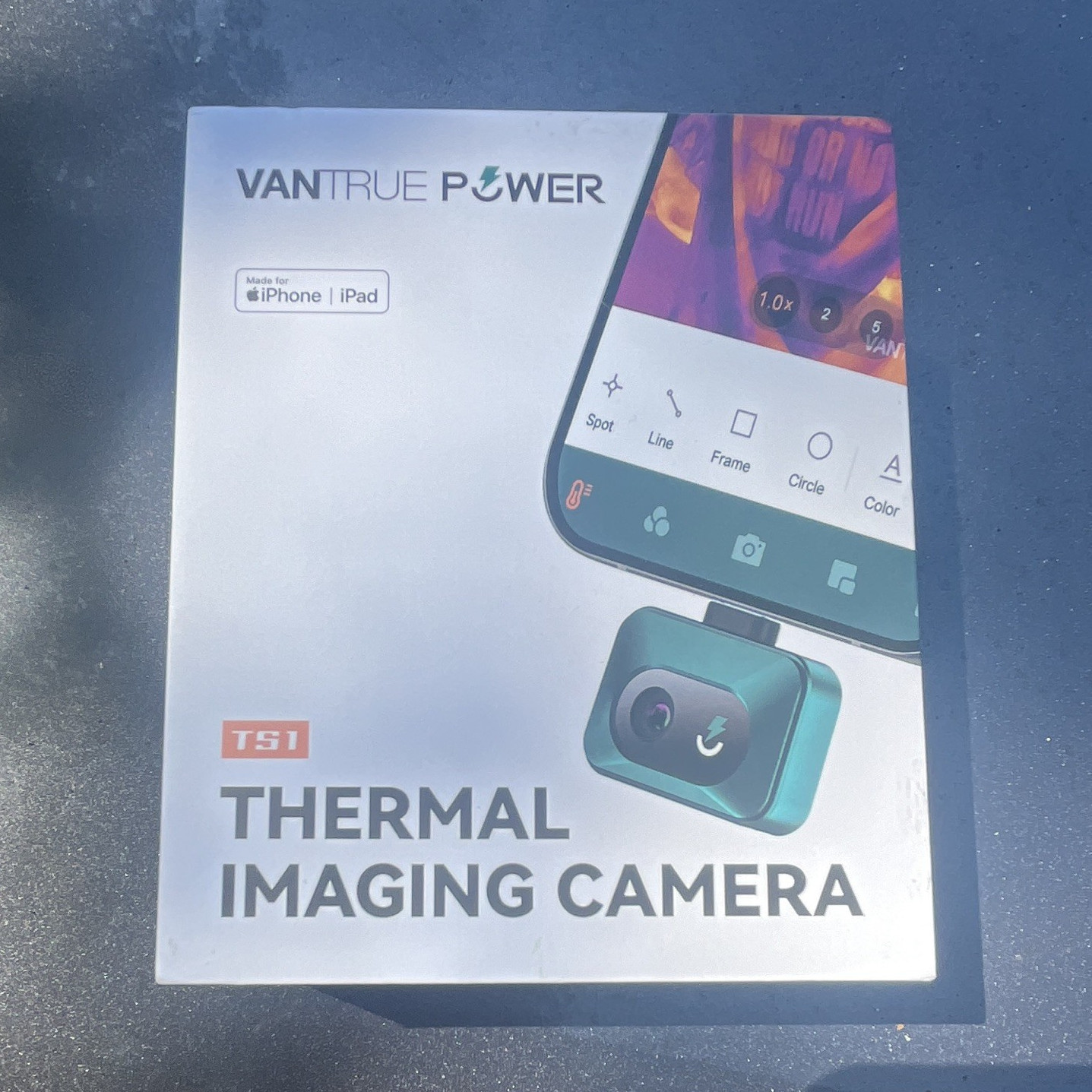Vantrue TS1 iOS Thermal Imaging Camera for iPhone/iPad 256×192 w/ Case
