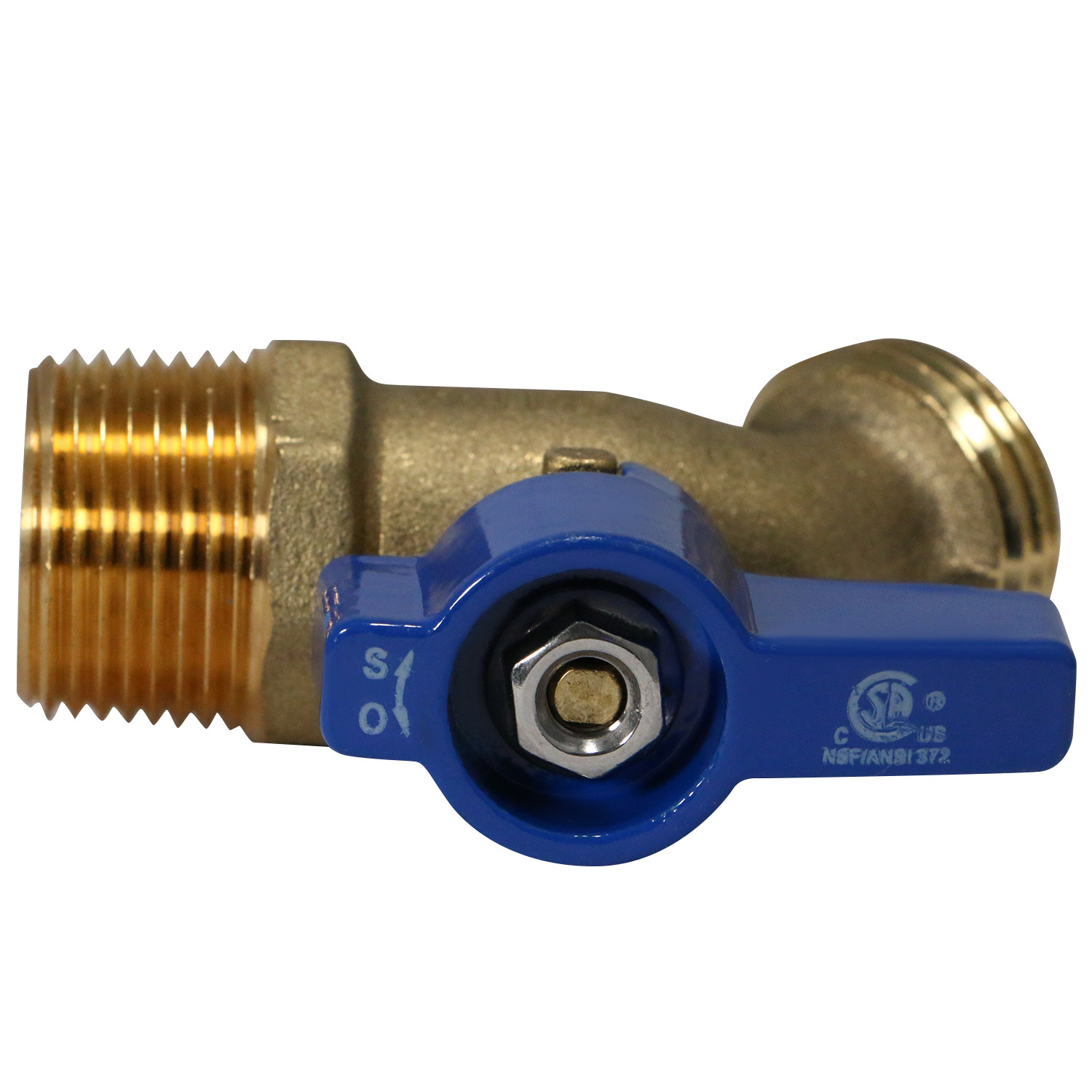 10 – 3/4 MALE THREADED HOSE BIBB NOKINK, WATER, OIL 125 PSI (LEAD FREE BRASS)
