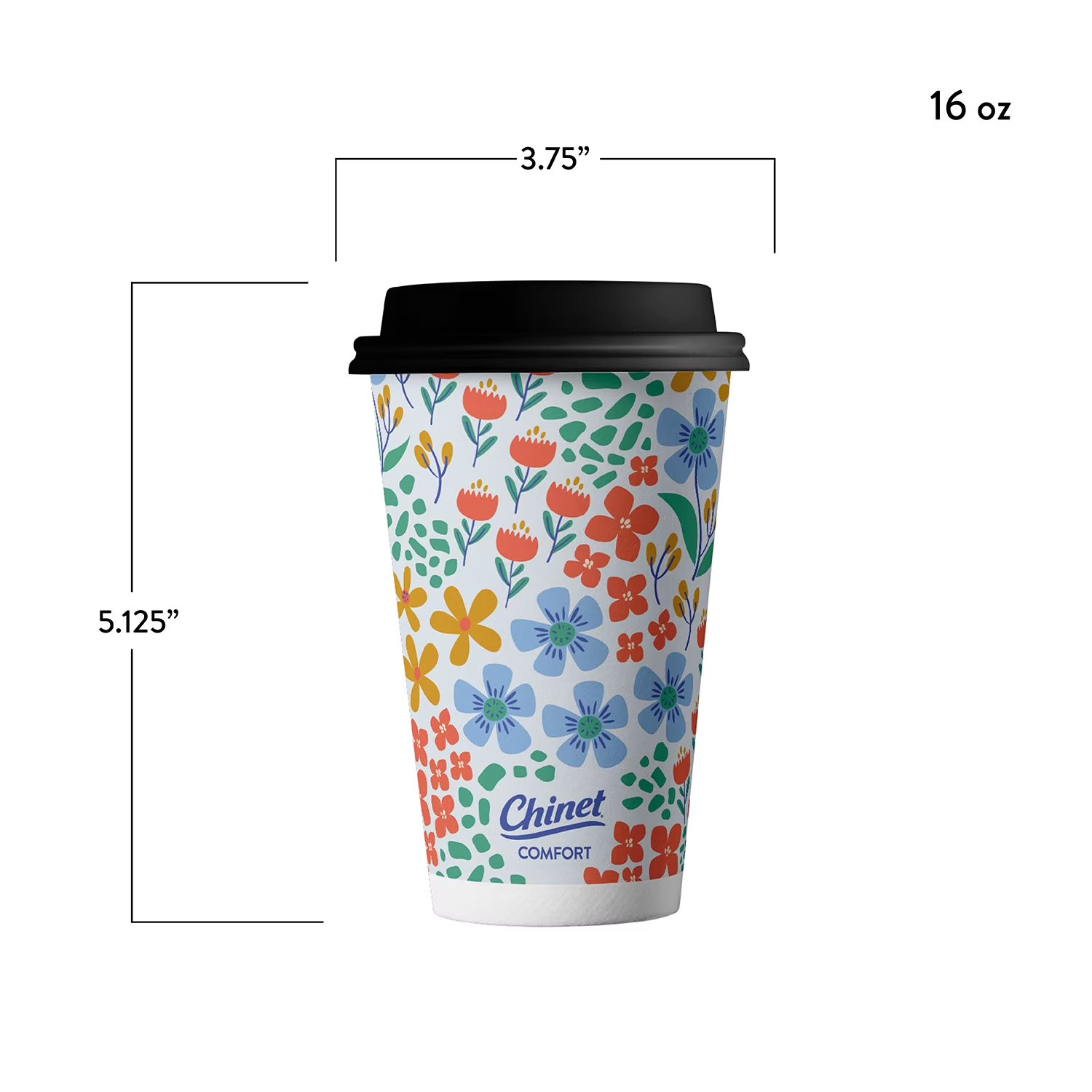 Chinet Comfort Cup and Lids, 16 oz. 70 ct, With Fast Shipping