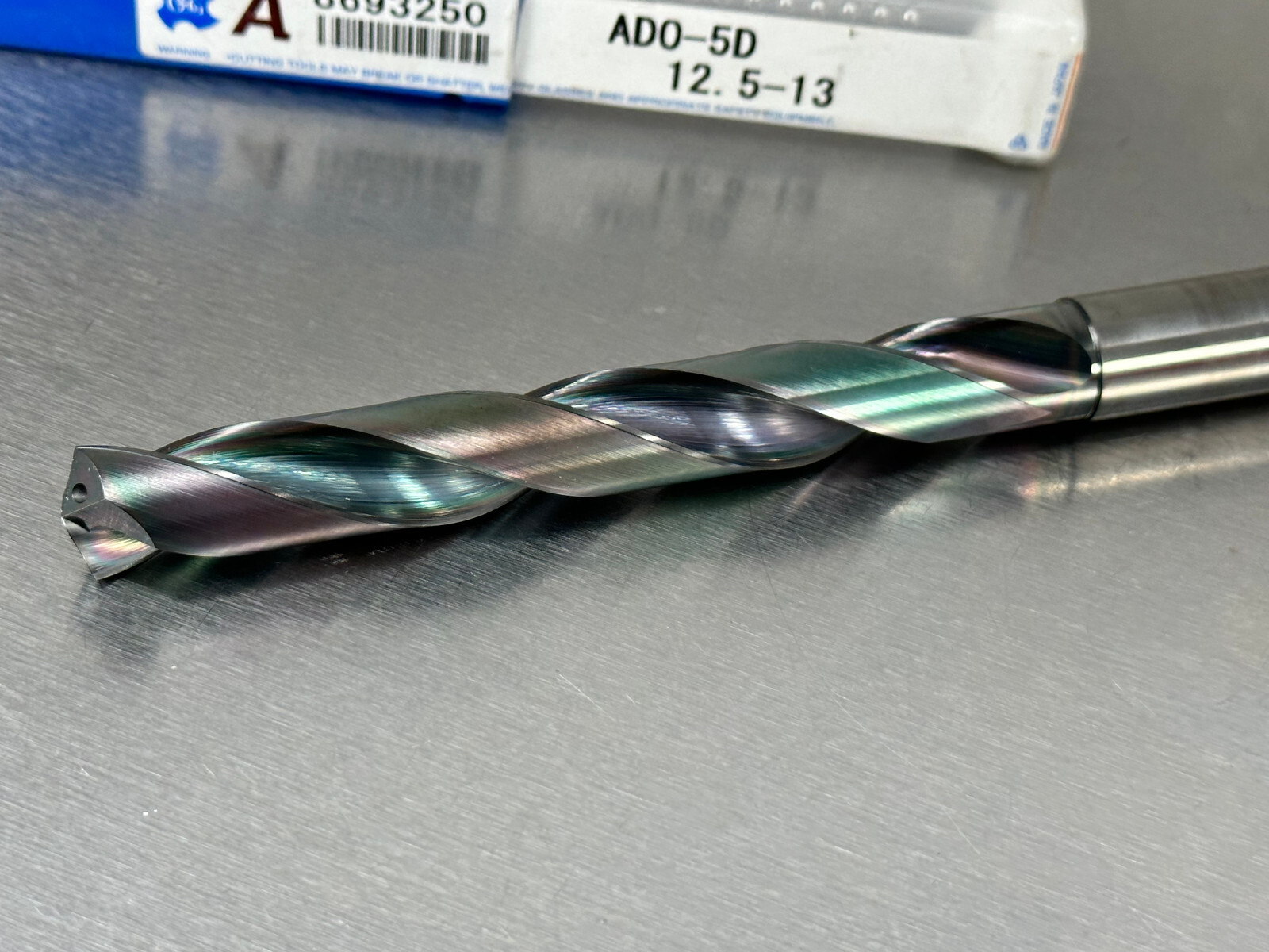OSG 12.5mm Drill Solid Carbide 5xD Through Coolant Jobber 8693250