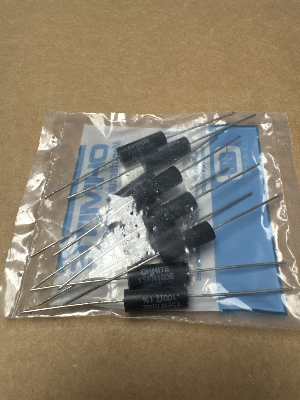 Ohmite 15FR100E Current Sense Resistor 0.100 Ohm 1% (Pk of 10)