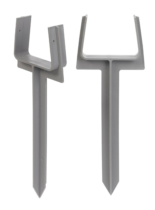 Amerimax Lightweight Plastic Gray K-Gutter Style Downspout Anchor 10-1/2 L x 2 H