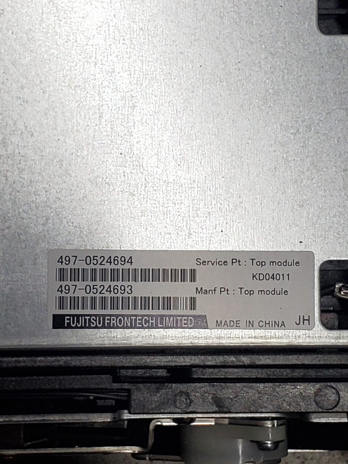 Fujitsu GSR50 KD04011-C001 Cash Handling Bunch Acceptor Top Module