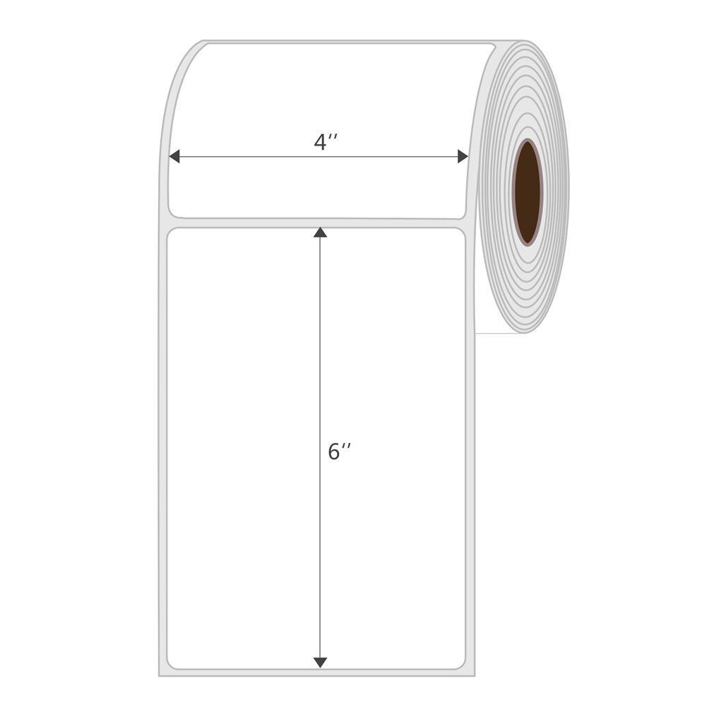 4 Rolls 4×6 Direct Thermal Shipping Labels 250/Roll For Zebra 2844 Eltron ZP450