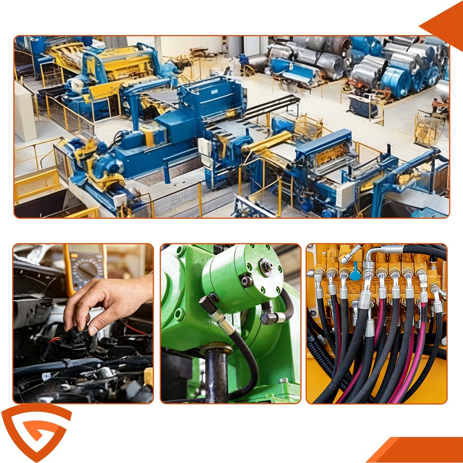 Universal Hose Crimping Machine for Hydraulic Pipe 1/8 to 1 Inch Set