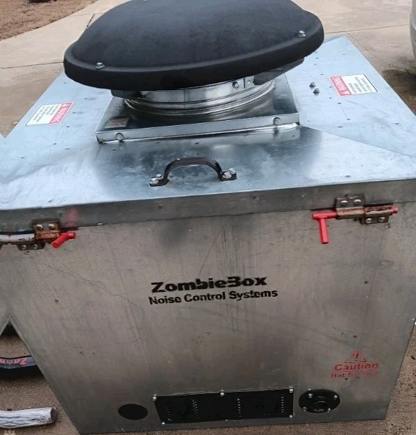 Large Zombiebox Noise Reduction Generator Box With Zpipe and Mat