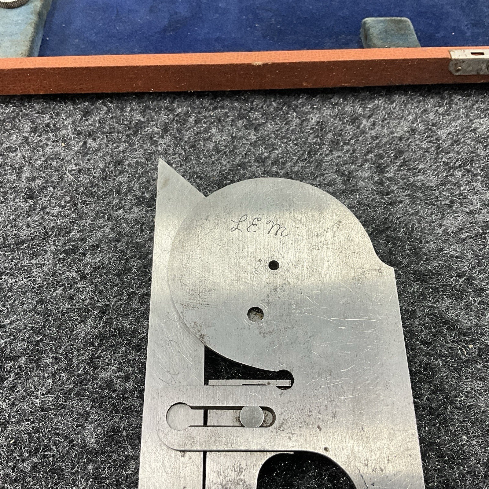 Brown & Sharpe No 496 Bevel Protractor 6″ 12″ Blades Case Vintage USA
