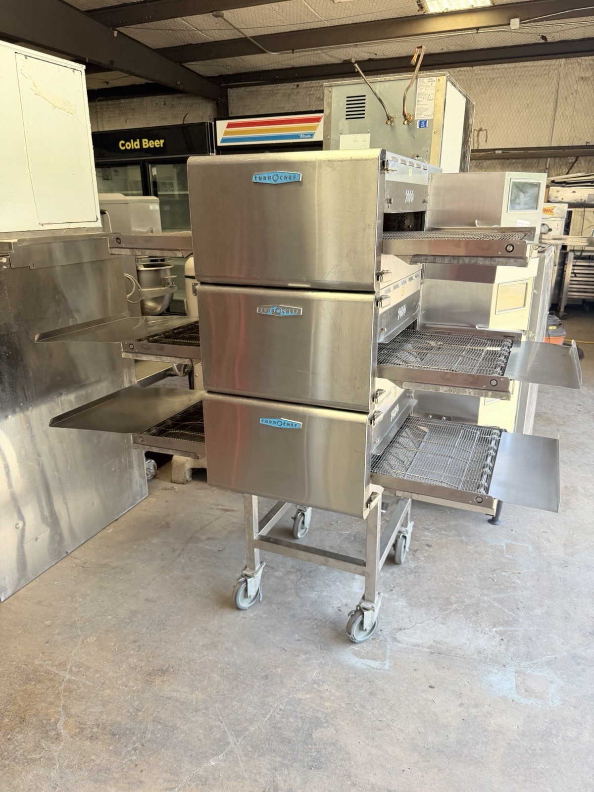 2024 TURBOCHEF HHC2020 TRIPLE STACK ELECTRIC CONVEYOR PIZZA OVEN. WORKS GREAT!