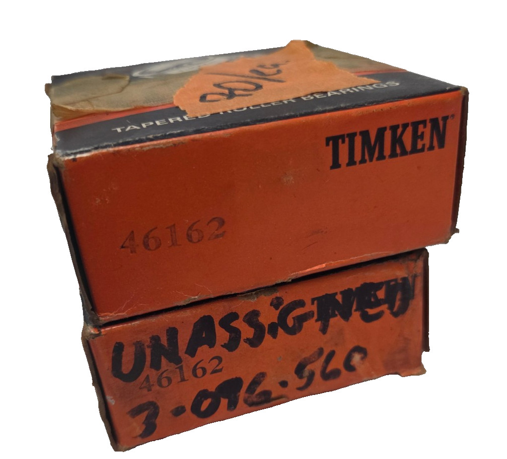 Qty2 NOS Timken 46162 Tapered Roller Bearing Cone, 1.625″ Bore – Free Returns
