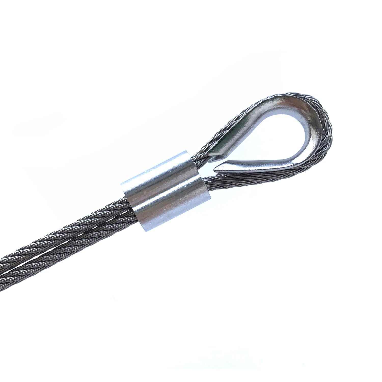 M3 Stainless Steel Thimbles for 1/8 Inches Diameter Wire Rope 50 PCS
