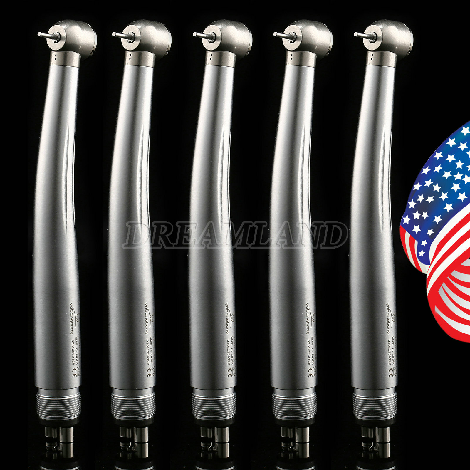 5*Yabangbang Dental High Speed Handpiece Push Turbine 4-Hole Fit NSK Pana Max JL