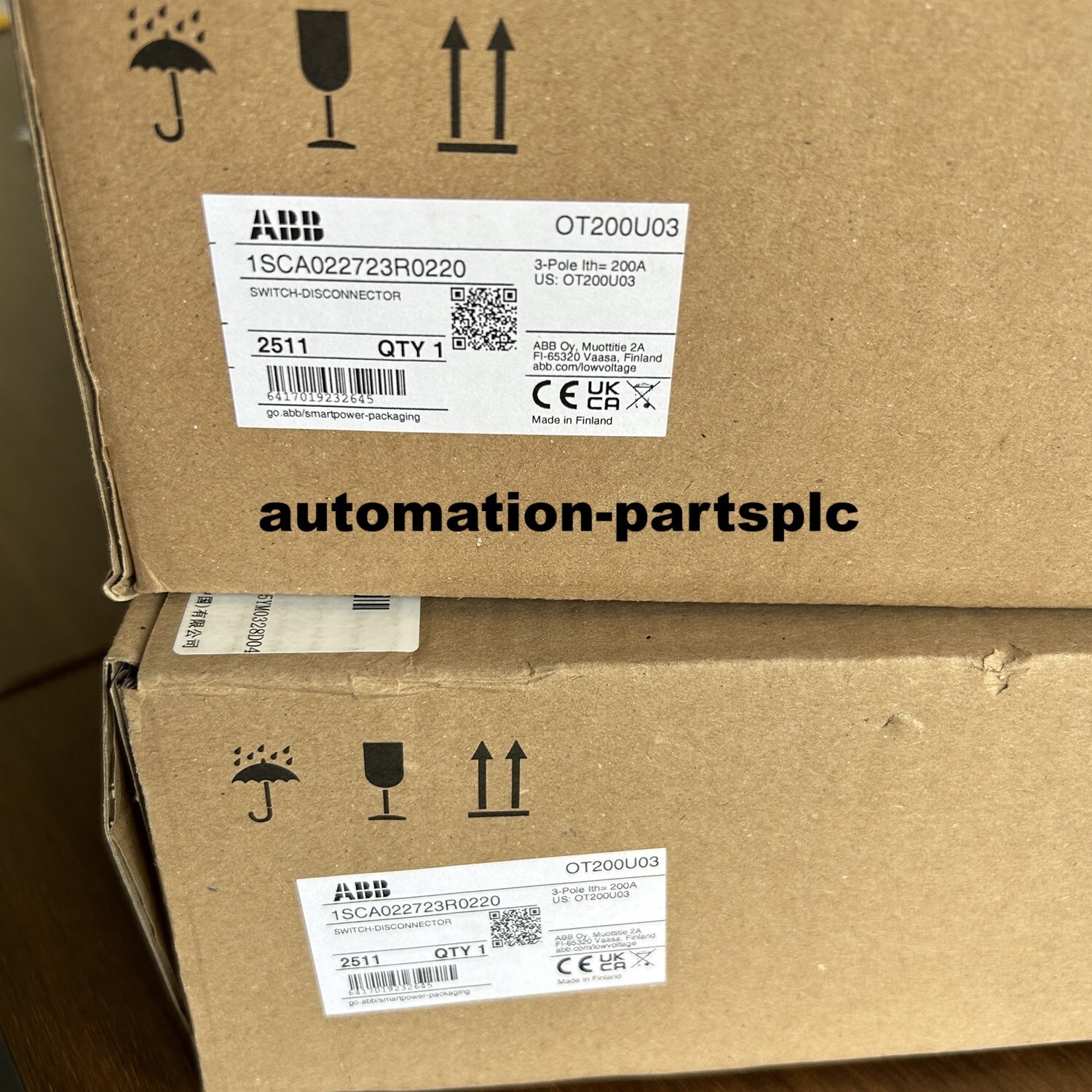 ABB OT200U03 Brand New Switch Disconnector Fast Delivery By UPS/DHL