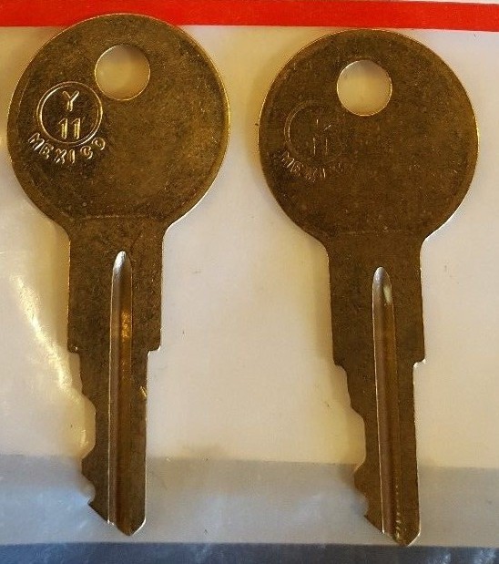 101N-225N 2 New Keys All Steel/Hon File Cabinet / Furniture Key Cut to your code