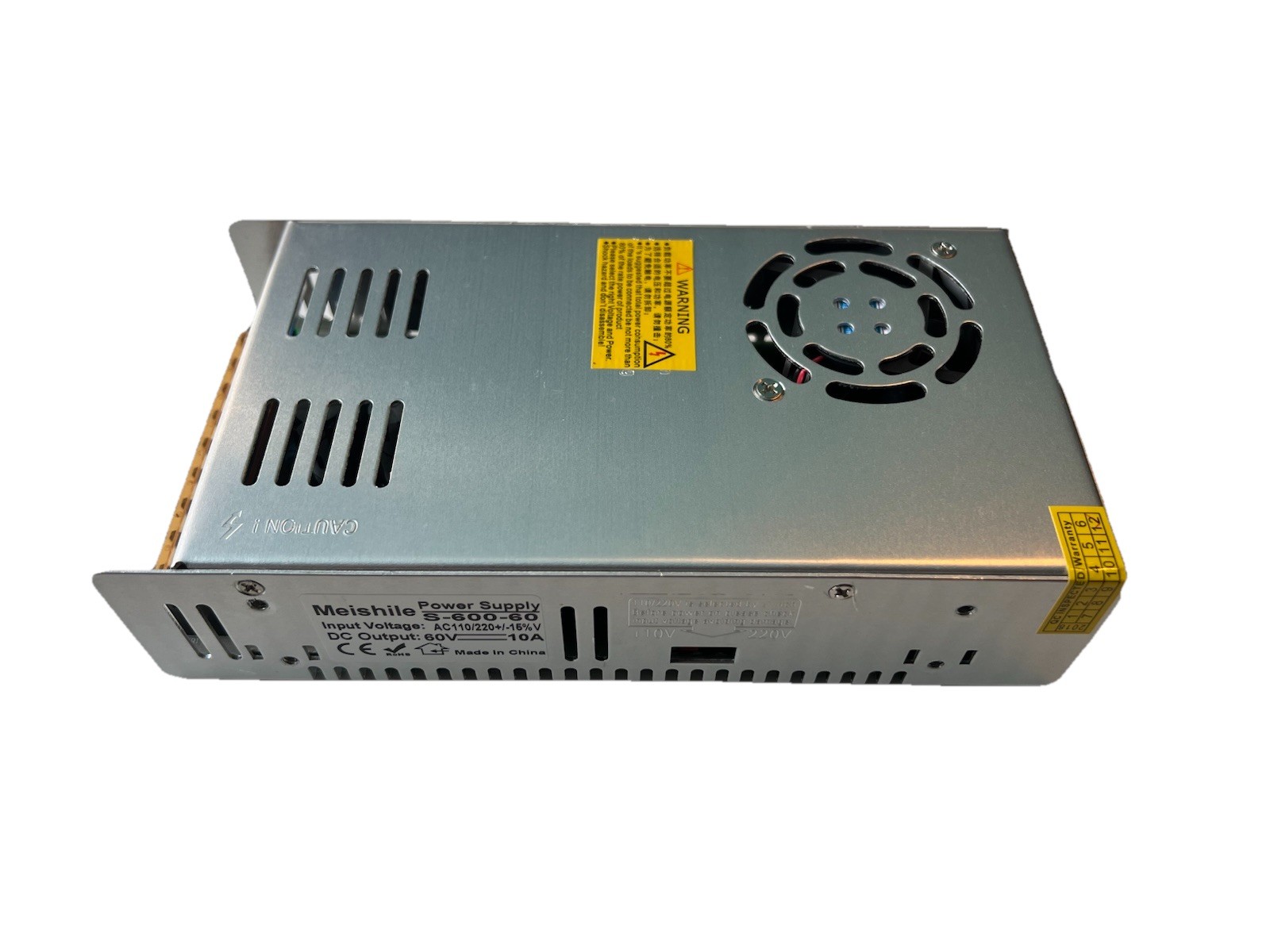 Meishile 600W LED & Motor 60V 10A DC Power Supply PSU 110v/220v S-600-60