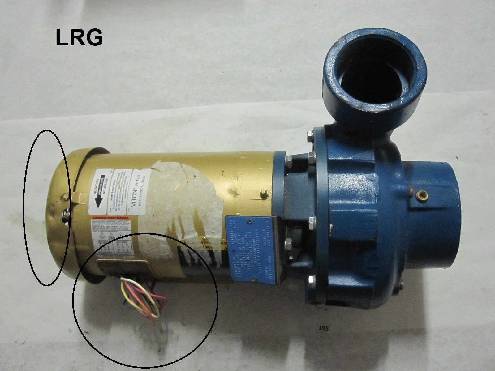 Scot Pump 56F SF 3 x 3 Imp D 5.75 IN 2HP TEFC 1750 PRM 3/60/230/460V Centrifugal