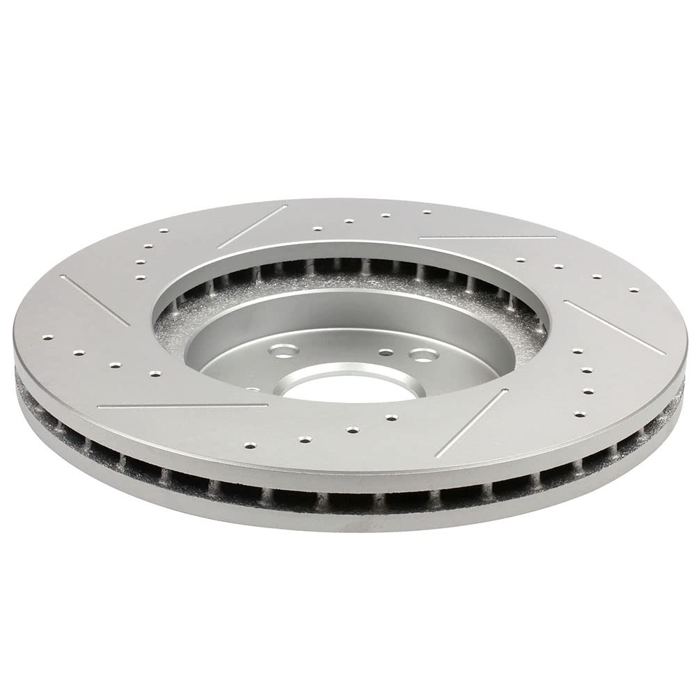 Front 300mm Rear 313.2mm Drilled Slotted Brake Pads Rotors Kit 01-02 Acura MDX