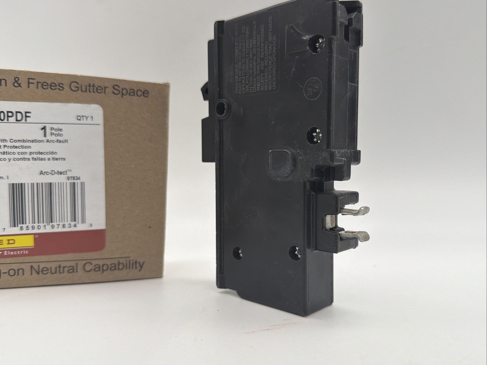 NEW Square D HOM120PDF 20A 1-Pole AFCI/GFCI Breaker – Plug-On Neutral –Ul Listed