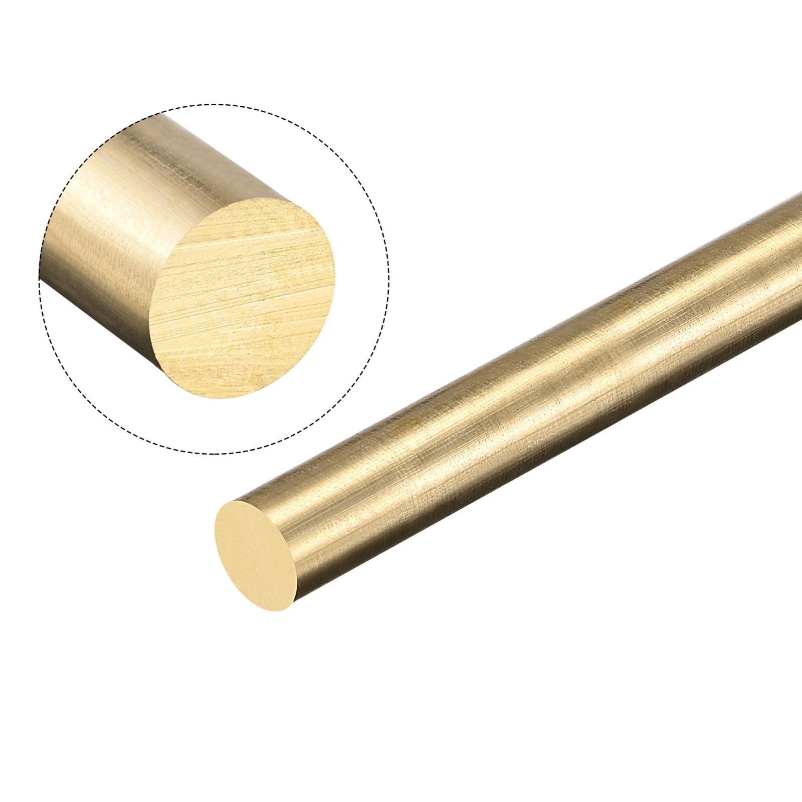 8mm Diameter 300mm Length Brass Solid Round Rod for DIY Craft