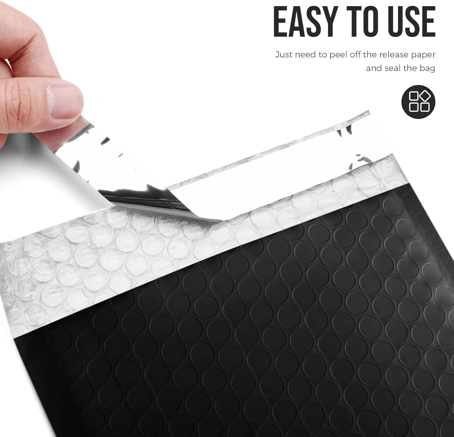 Bubble Mailers 6X10″ 100 Pack Black Padded Envelopes Usable Size 6X9″ Thick Mail