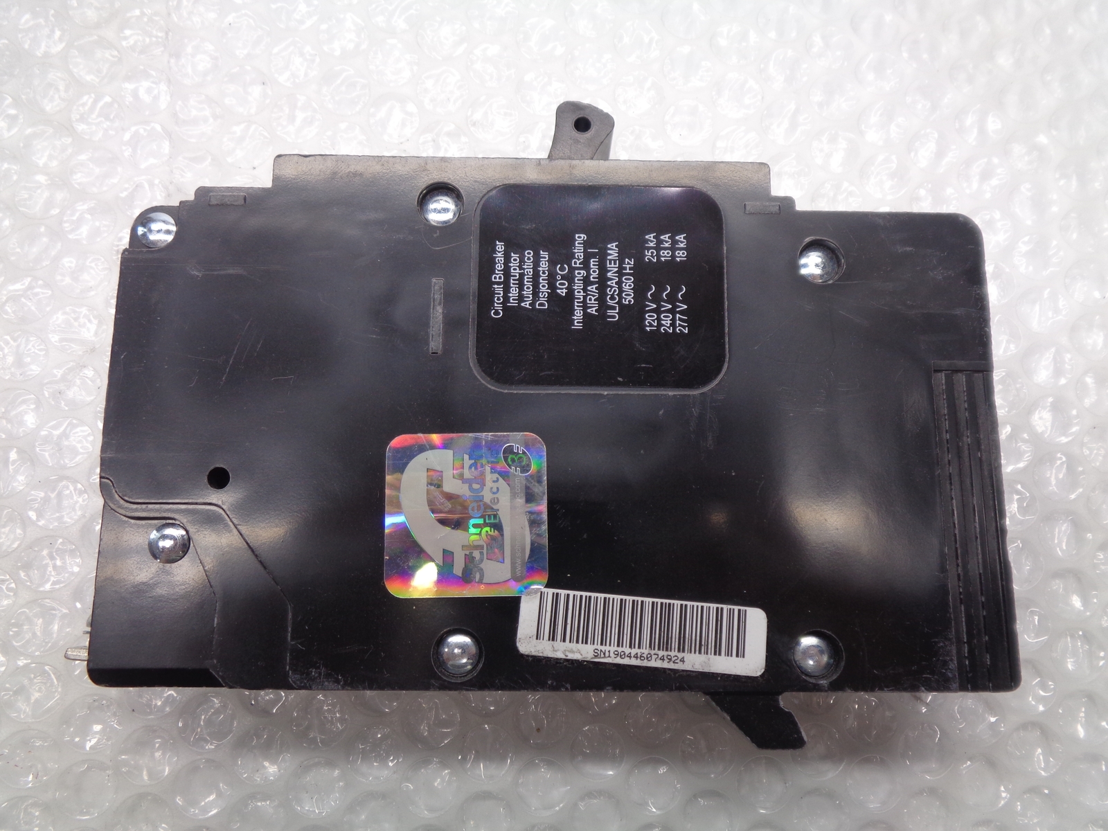 SQUARE D EDB14020 BREAKER 1 POLE 20 AMP NSNP