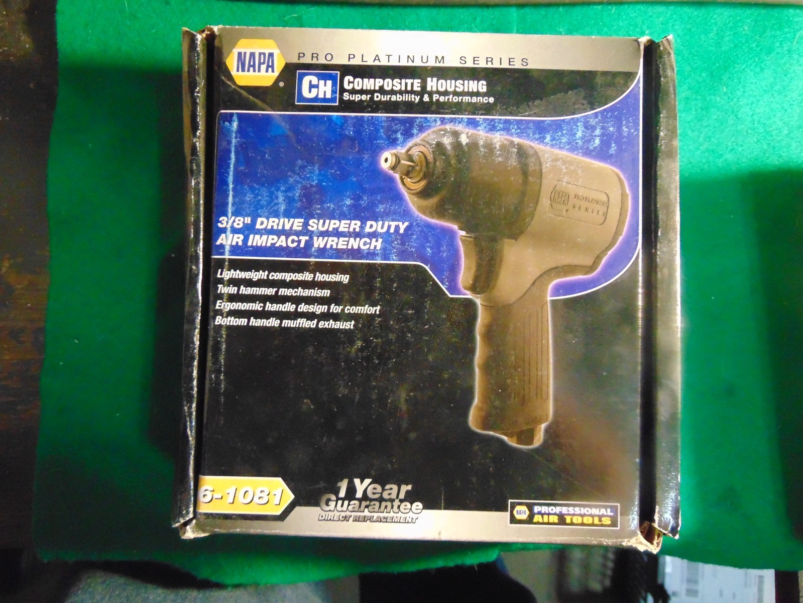 Napa Pro Platinum 3/8″ Dr. Super Duty Air Impact Wrench Composite Housing 6-1081