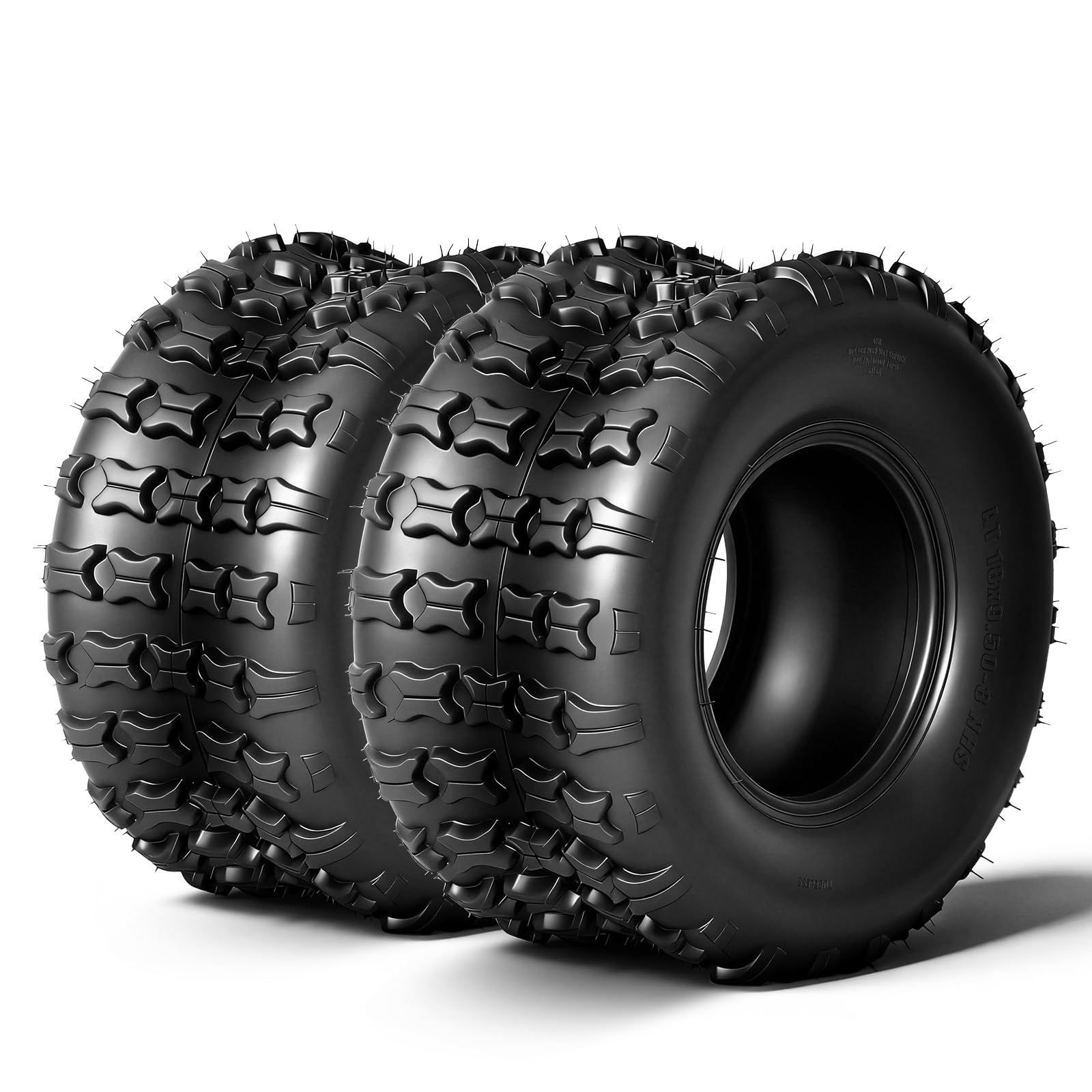 Set of 2 ATV UTV Tires 18×9.5×8 4 Ply All Terrain Tubeless Non Directional Tread