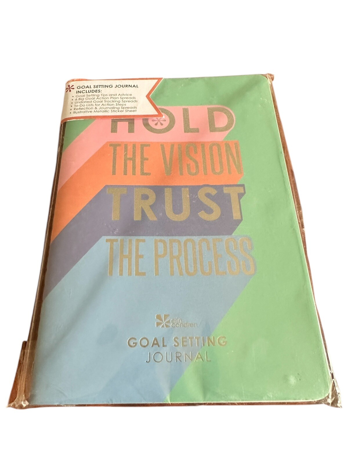 Erin Condren Goal Setting Journal – Hold the Vision Trust the Process NEW