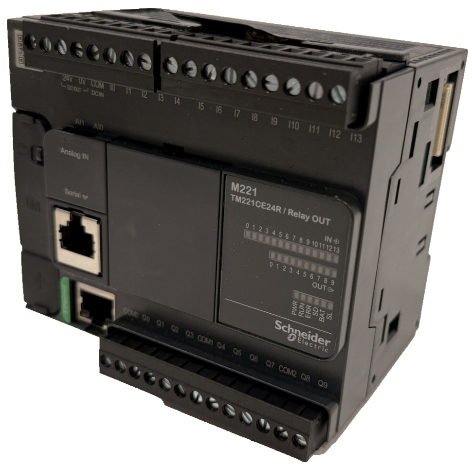 NEW SCHNEIDER ELECTRIC TM221CE24R CONTROLLER RELAY ETHERNET