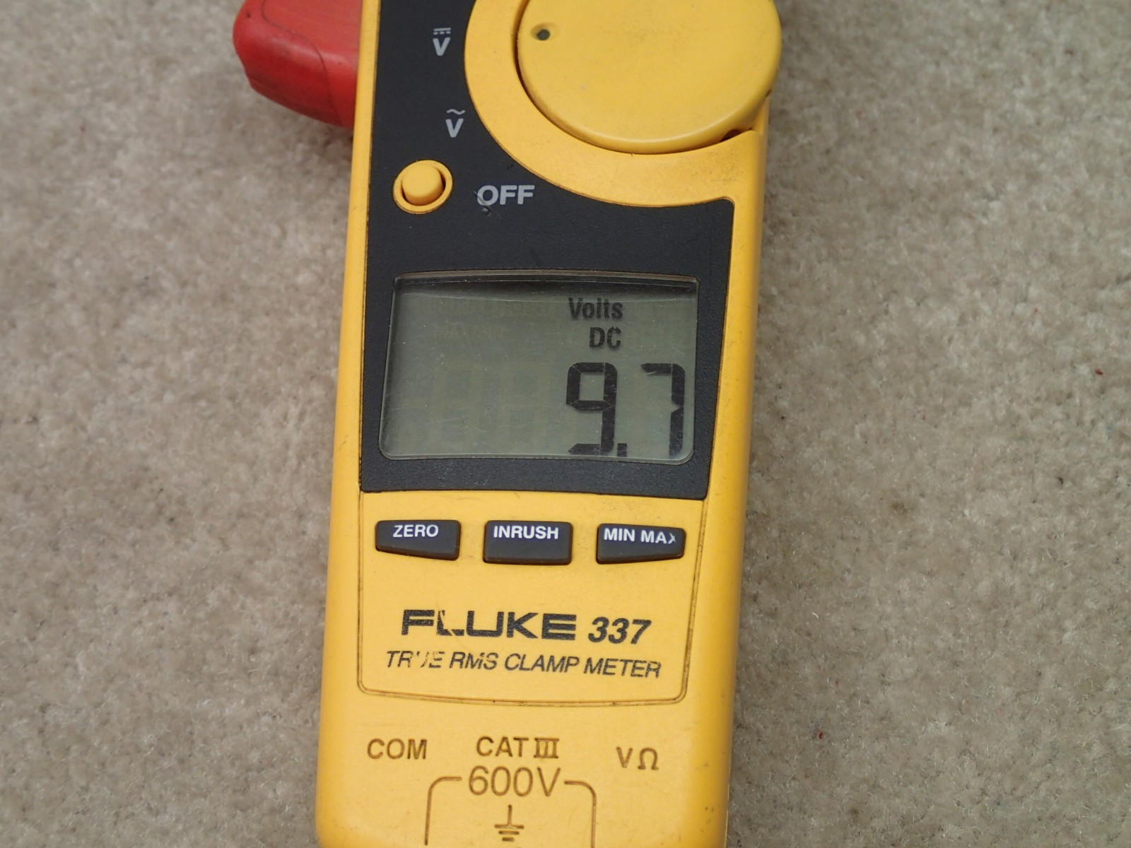 Fluke 337 True RMS Digital Clamp Meter Works but Hertz Out User Item