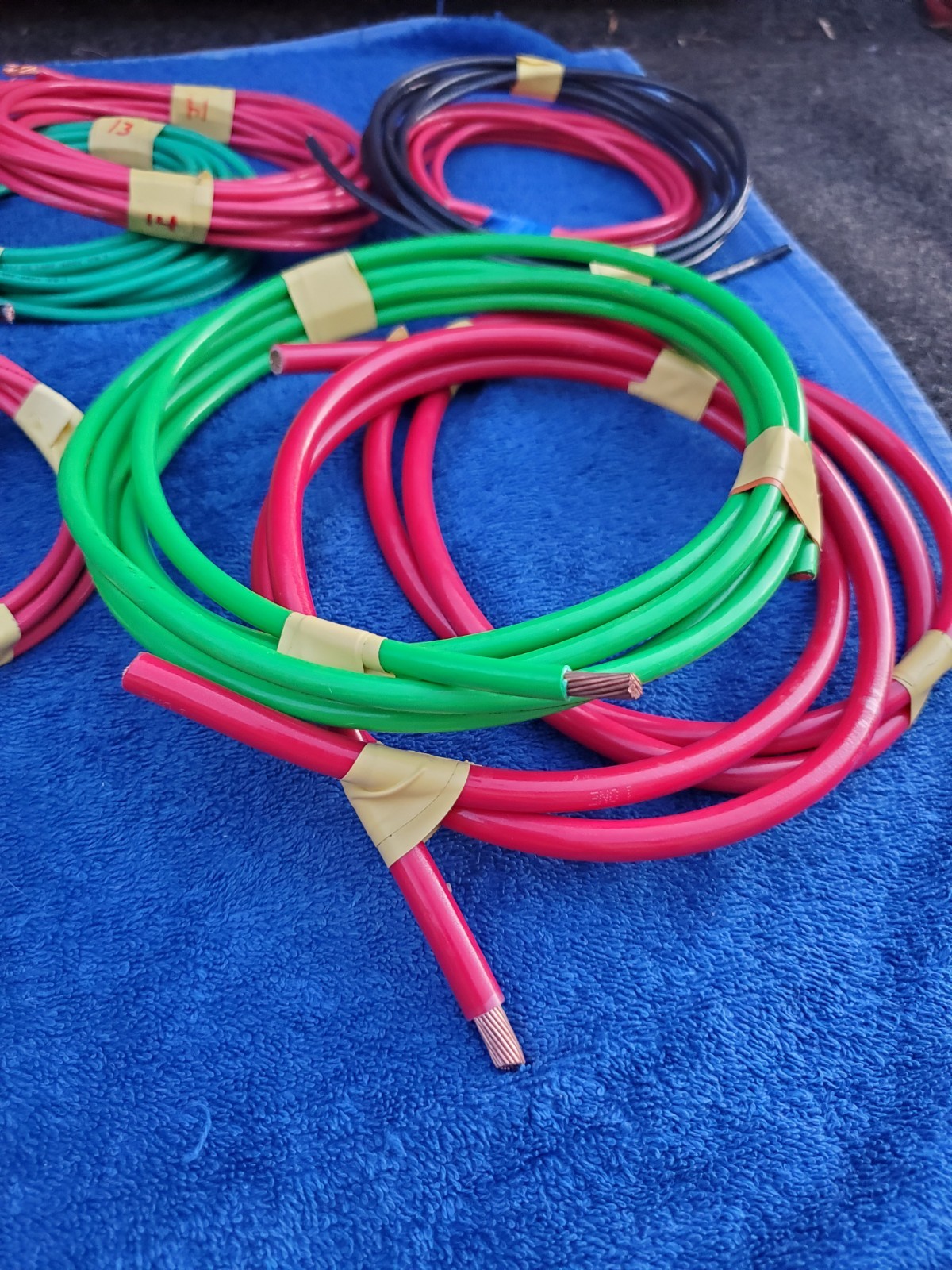 Mixed Lot Power Wire 9 Lbs Stranded Copper Insulated THHN THWN 10,6,4 Awg