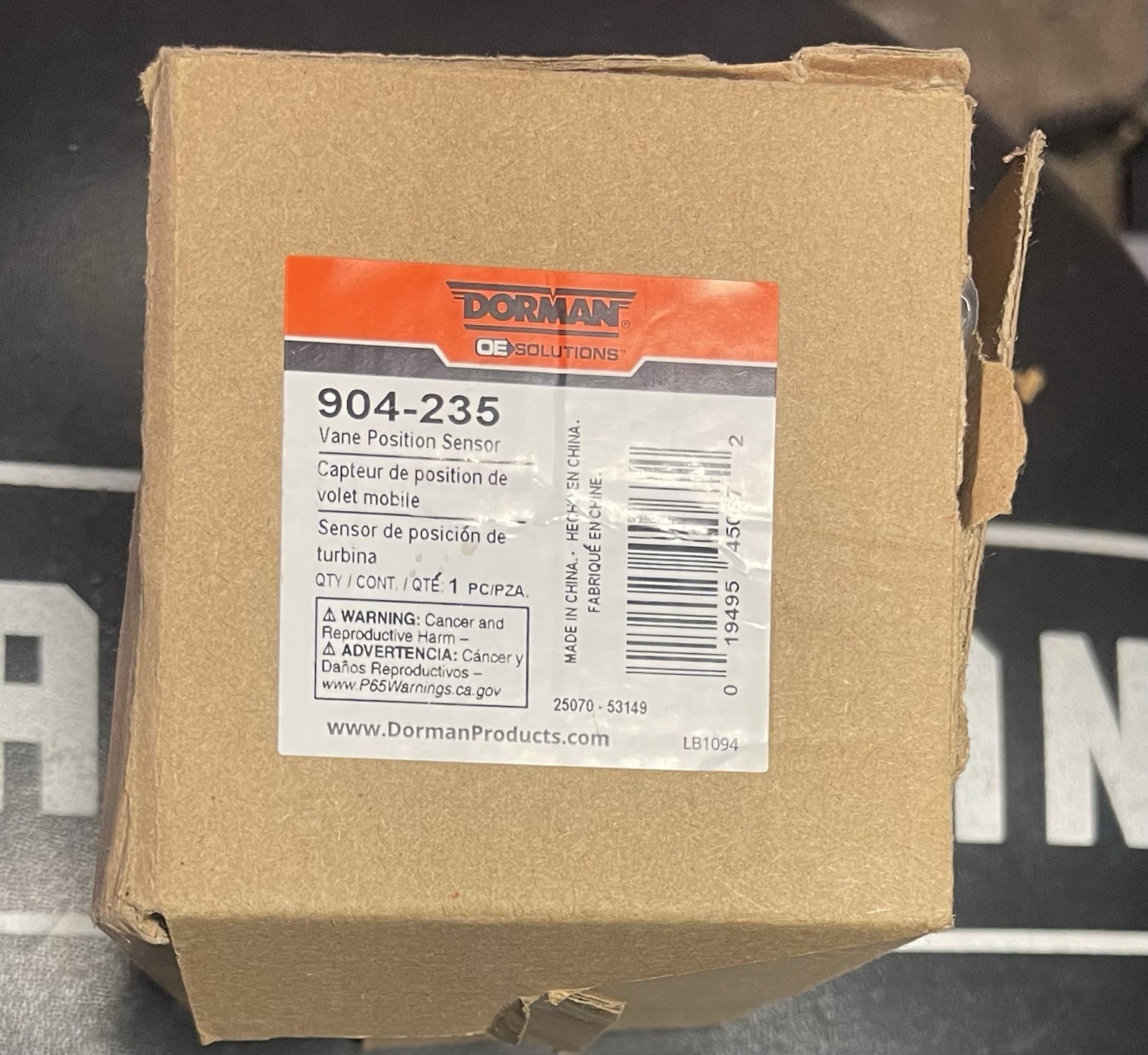 Dorman OE Solutions 904-235 Vane Position Sensor Digital DC SPST Unshielded
