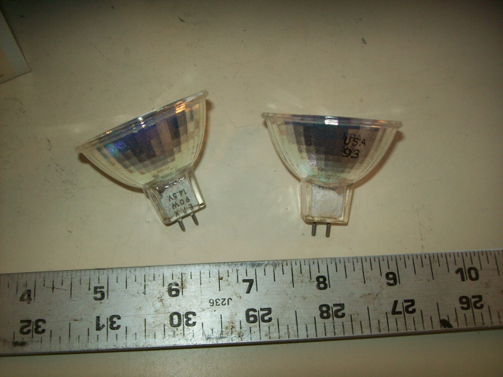 GE 1 Quartzline & 1 Multi-Mirror Projection Lamp[s EPX 14.5V 90W New Old Stock