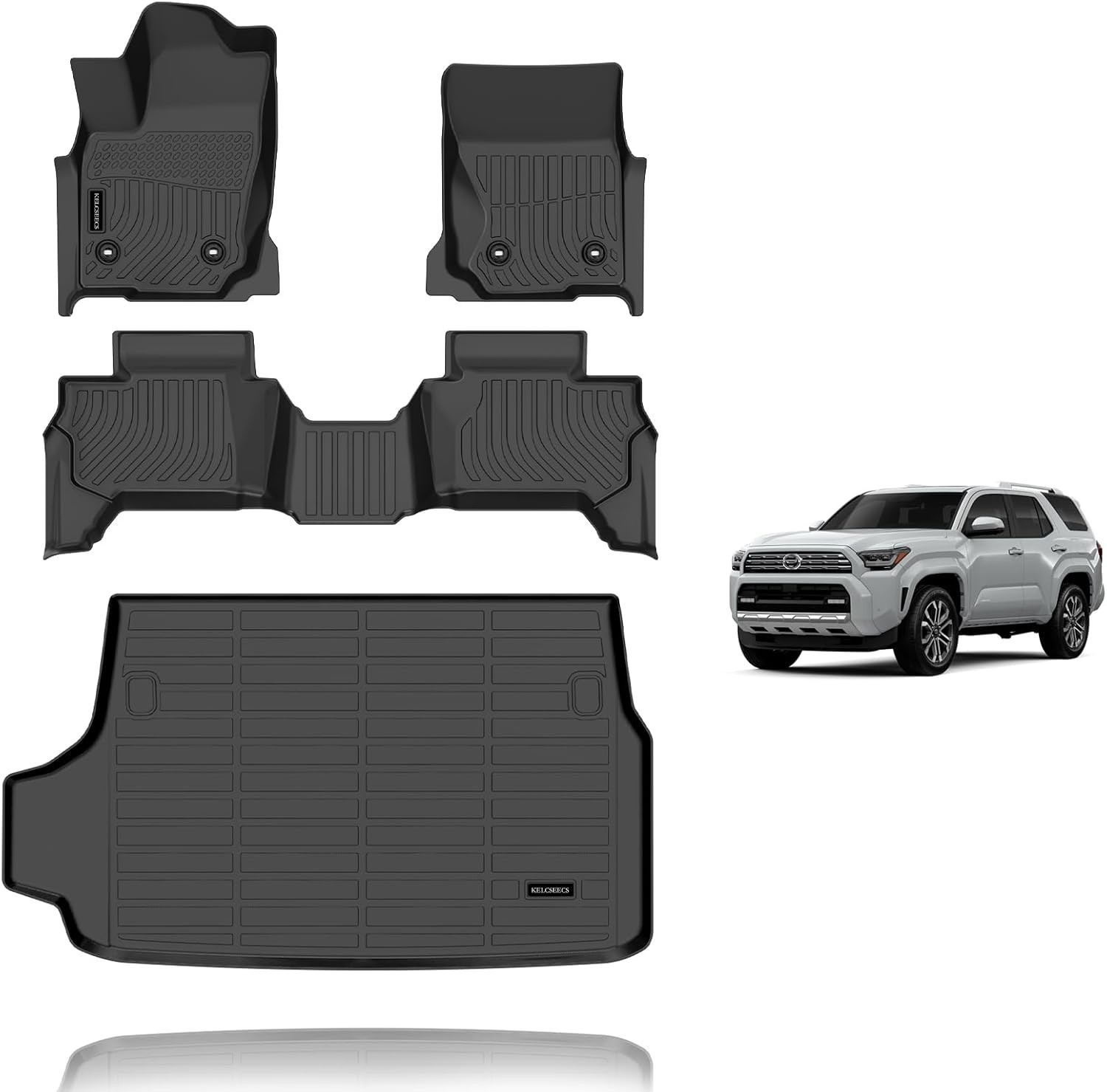 All Weather Car Floor Mats Compatible with 2025-2026 Toyota 4 Runner – 5 seater