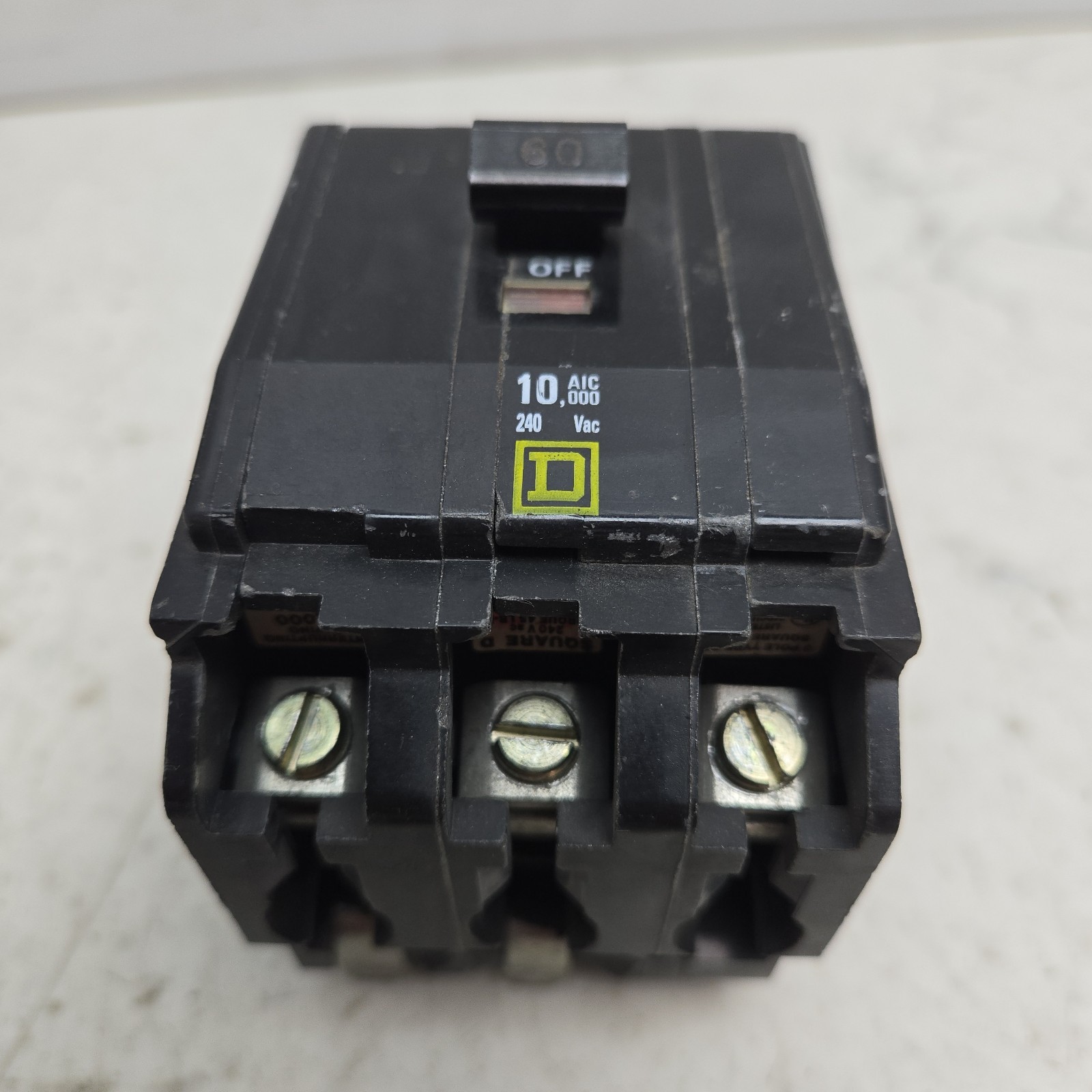 Mixed Lot of 3 Pole Circuit Breakers 100A 60A 30A Square D Ge See Pictures
