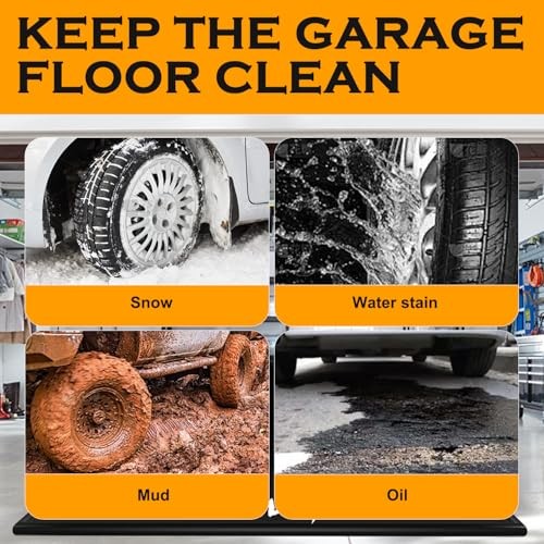 8’6″x22′ Garage Floor Mats for Under Car,Non-Slip Garage Flooring Protector