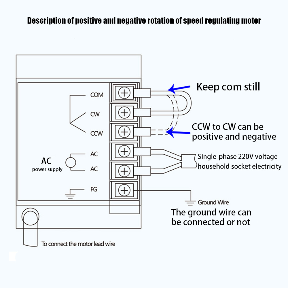 AC Gear Motor Electric Variable Speed Controller Torque 90W 1:10 0-135RPM 110V
