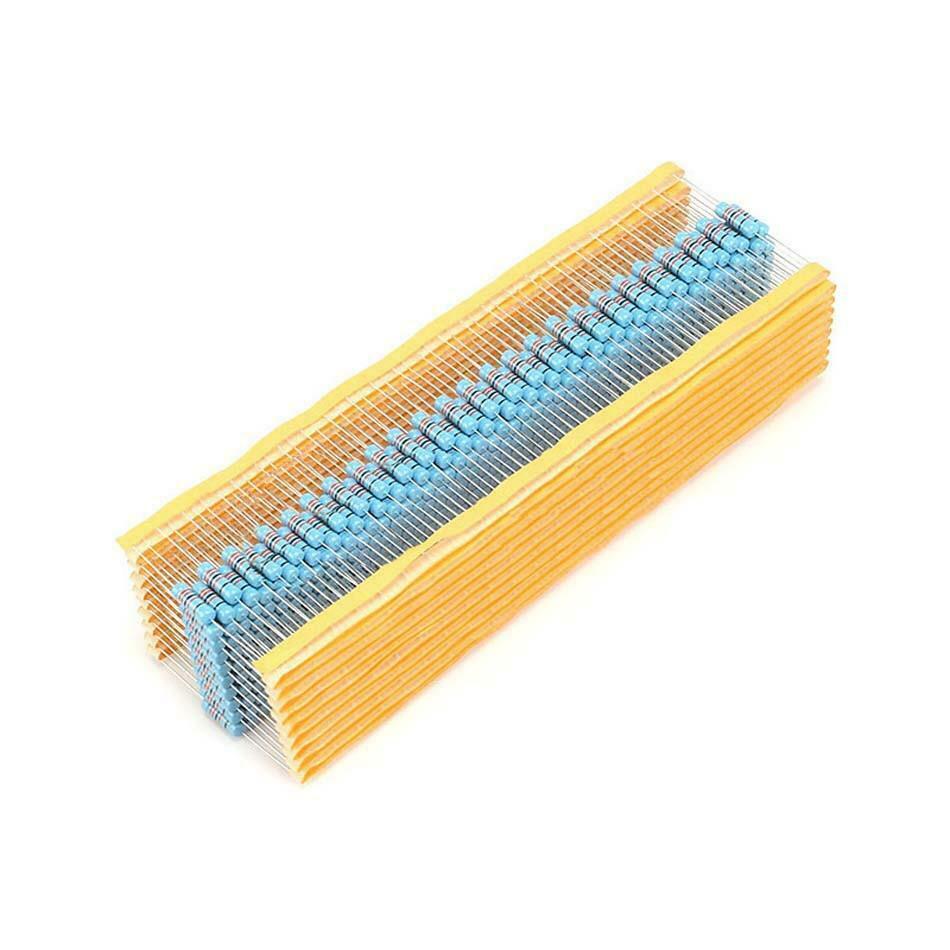 50PCS Metal Film Resistor 3W Tolerance ±1% Full Range of Values (0.1Ω to 2MΩ)