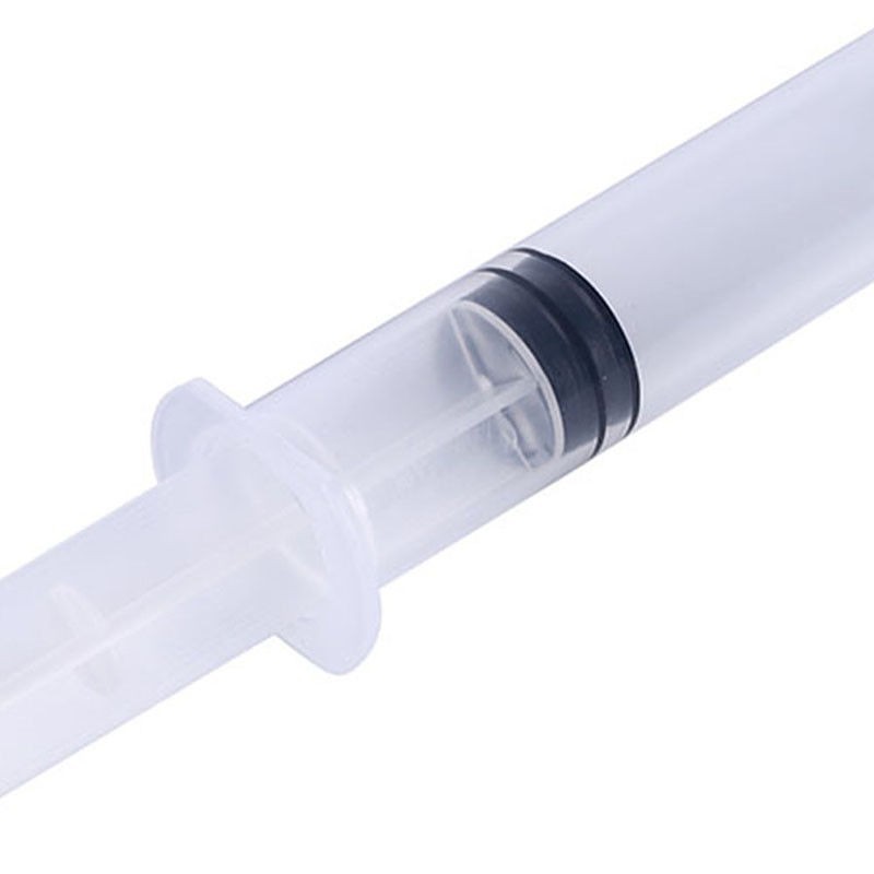 10-500 Pcs Dental Disposable Plunger Irrigation Syringe Curved Tips Fit 12cc