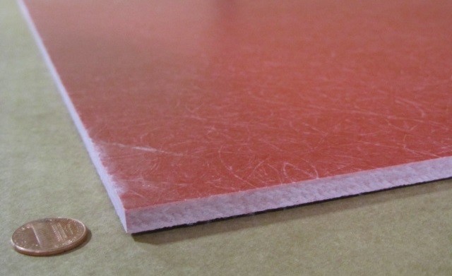 GPO3 Electrical Red Fiberglass Sheet 1/4″ Thick x 24.0″ Wide x 24.0″ Long