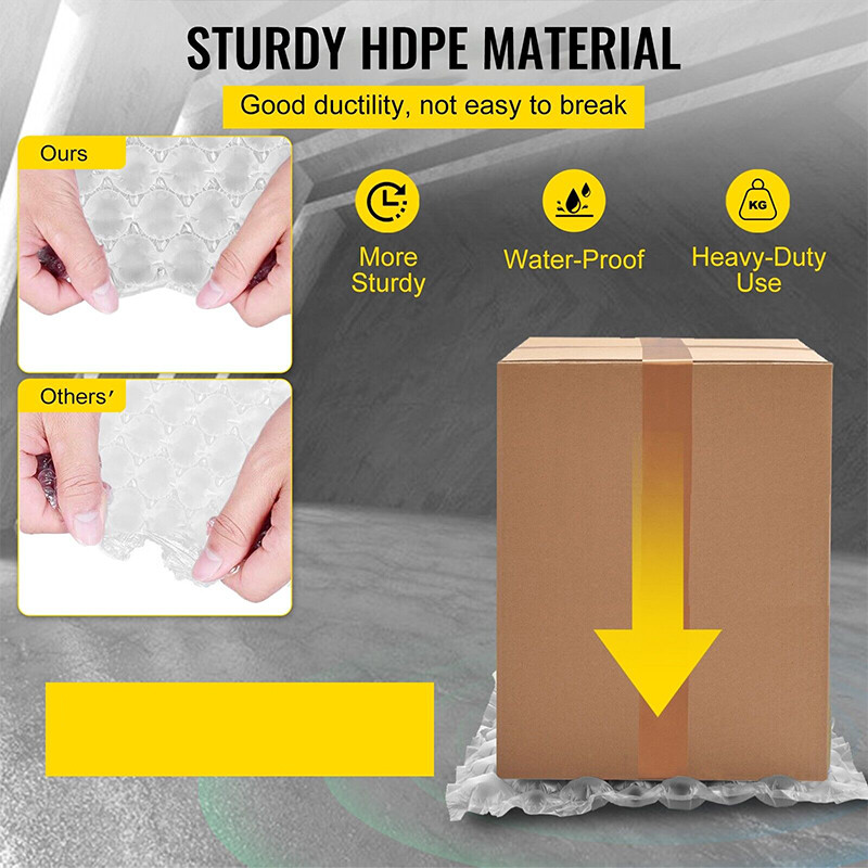 2 Roll 984ft x16″ Air Cushion Machine Film Bubble Pillow Packaging Padding