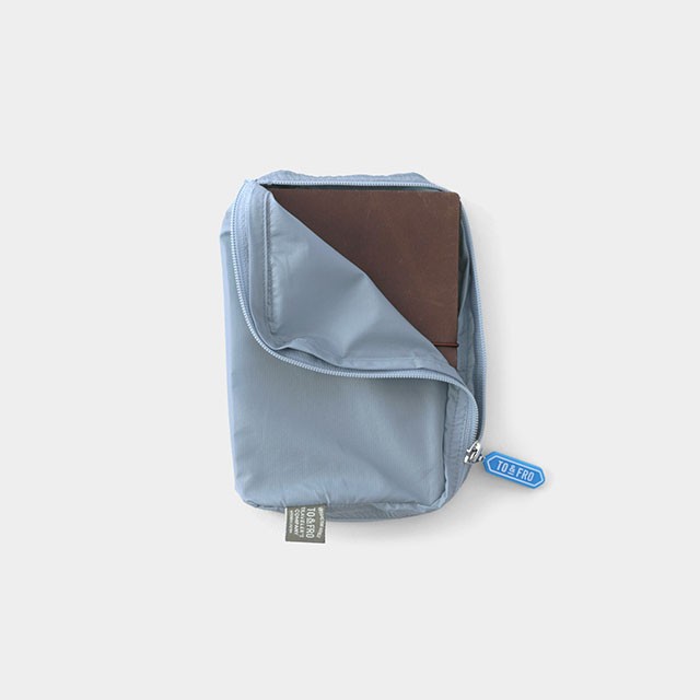 TO&FRO Organizer for Traveler’s Notebook Passport Size Blue Gray Japan