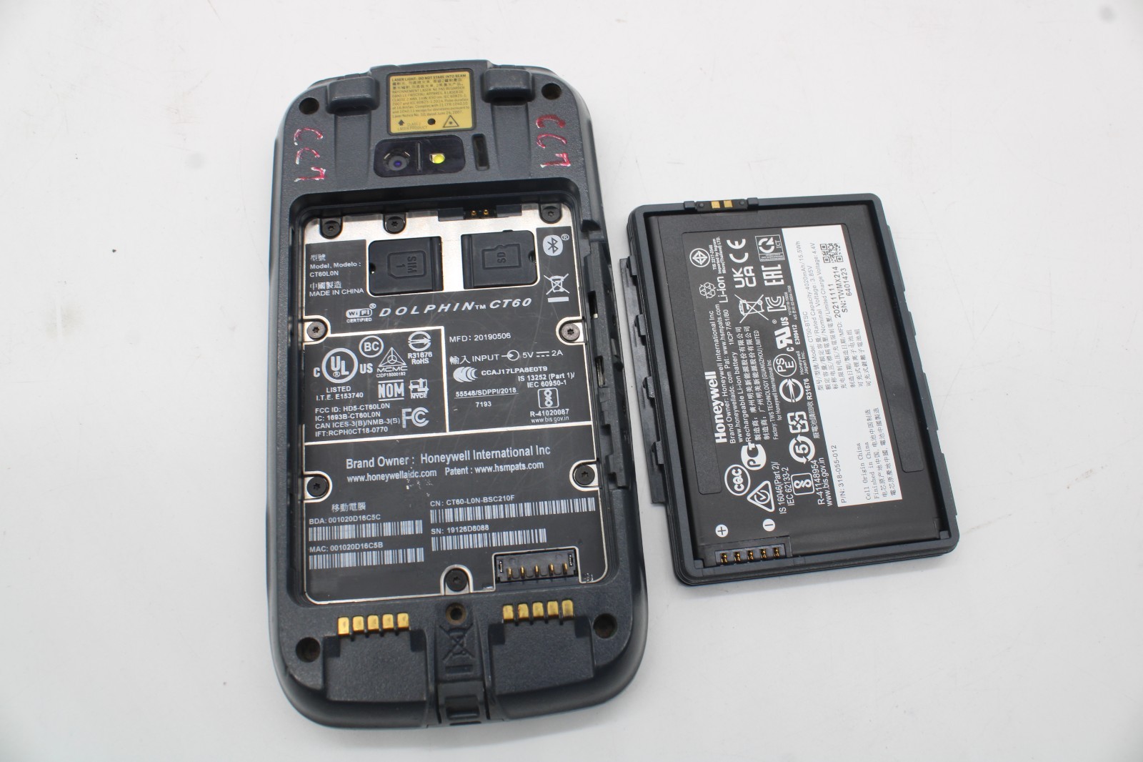Honeywell Dolphin CT60 Android 13 Mobile Computer CT60-L0N-BSC210F – GRADE C