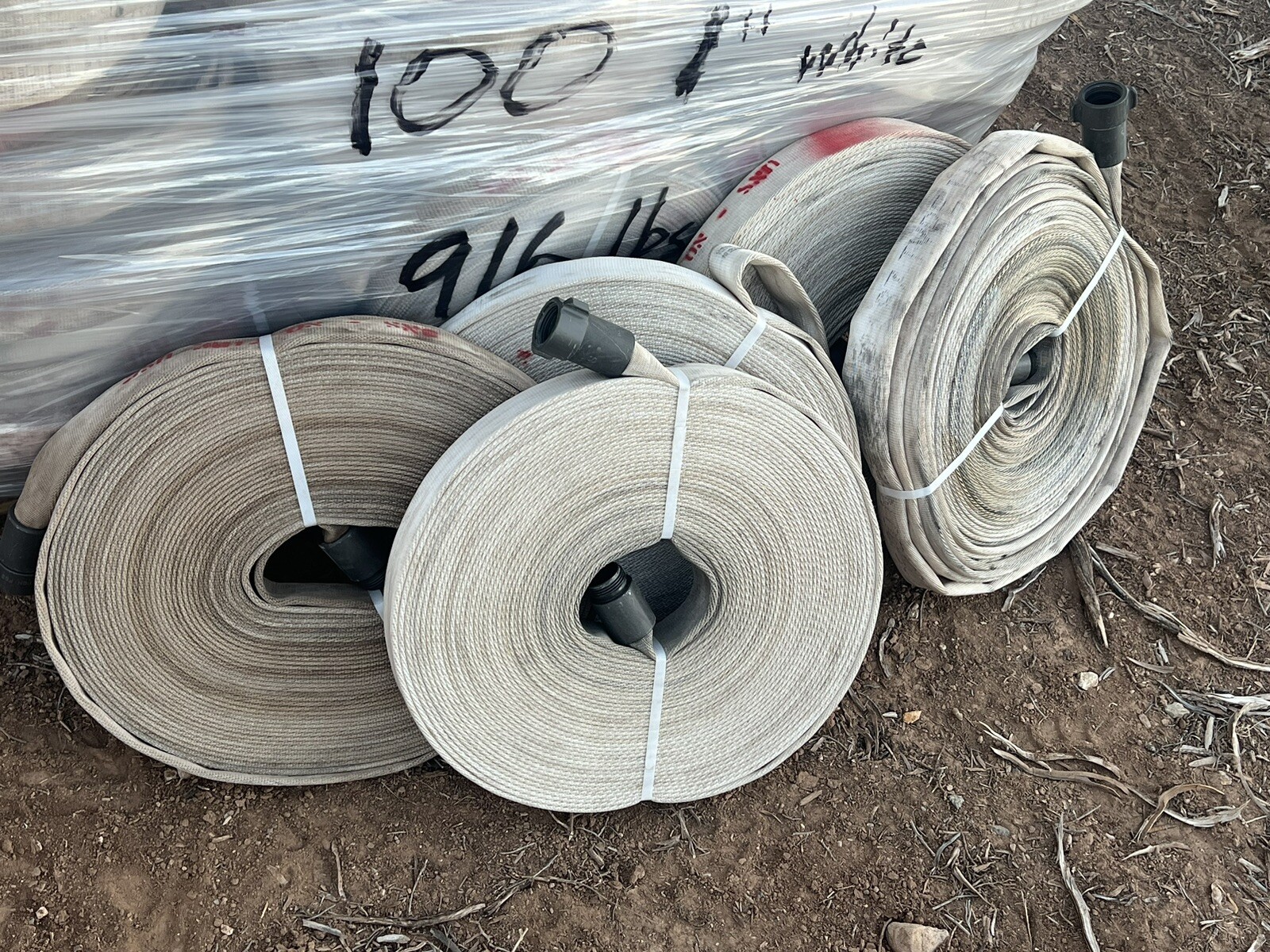 Decommissioned Wildland Fire Hose with NPSH Couplers – 1.0” x ~100’
